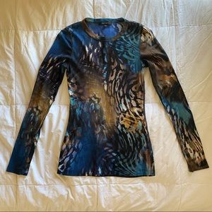mesh multi-print KAREN KANE long sleeve